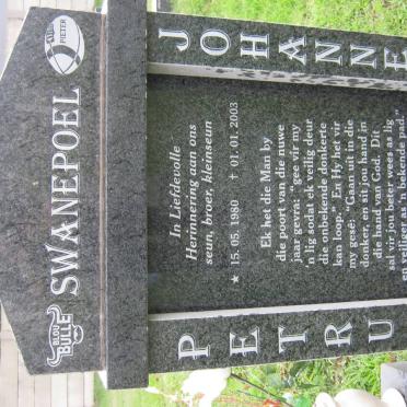 SWANEPOEL Petrus Johannes 1980-2003