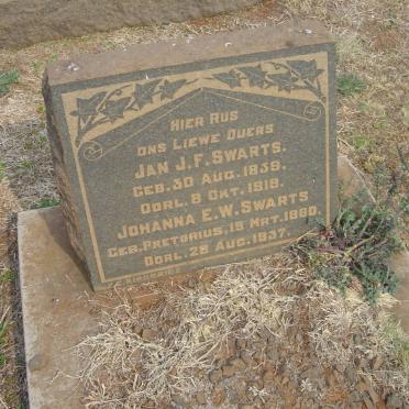 SWARTS Jan J.F. 1859-1918 &amp; Johanna E.W. PRETORIUS 1860-1957