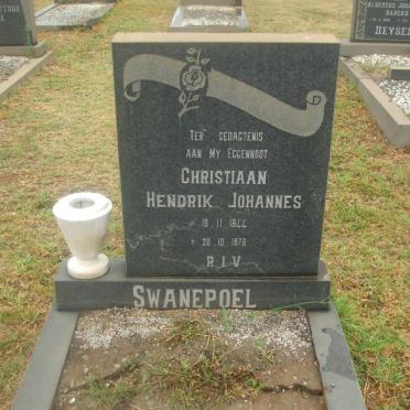 SWANEPOEL Christiaan Hendrik Johannes 1944-1978