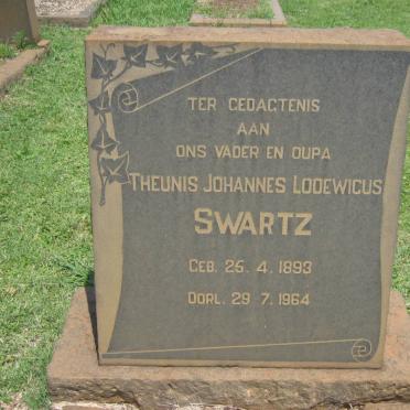 SWARTZ Theunis Johannes Lodewicus 1893-1964