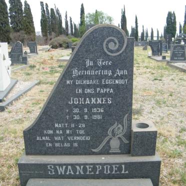 SWANEPOEL Johannes 1936-1981