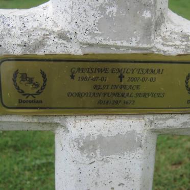 TSAMAI Gaetsiwe Emily 1967-2007