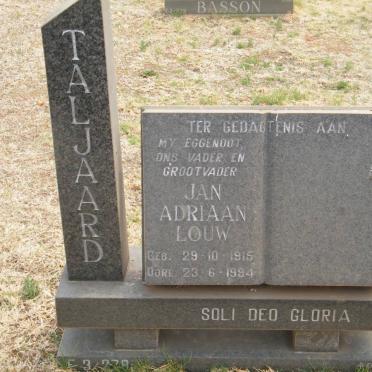 TALJAARD Jan Adriaan Louw 1915-1994