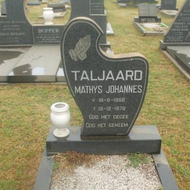 TALJAARD Mathys Johannes 1956-1978