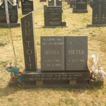 TOIT Pieter, du 1961- &amp; Riana 1961-1994