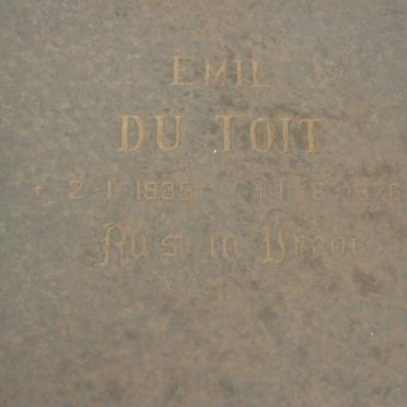 TOIT Emil, du 1935-1976
