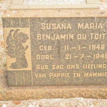 TOIT Susana Maria Benjamin, du 1949-1949