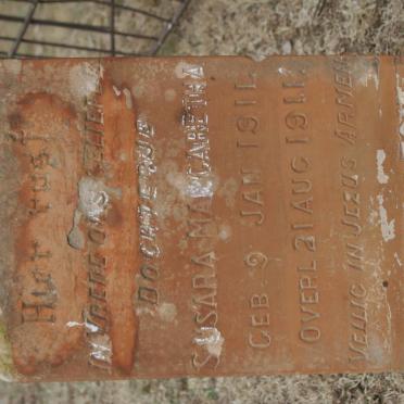 TOIT Susara Margaretha, du 1911-1911