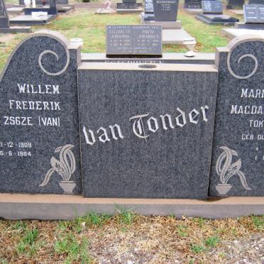 TONDER Willem Frederik, van 1909-1984 &amp; Maria Magdalena DU PLOOY 1913-1977