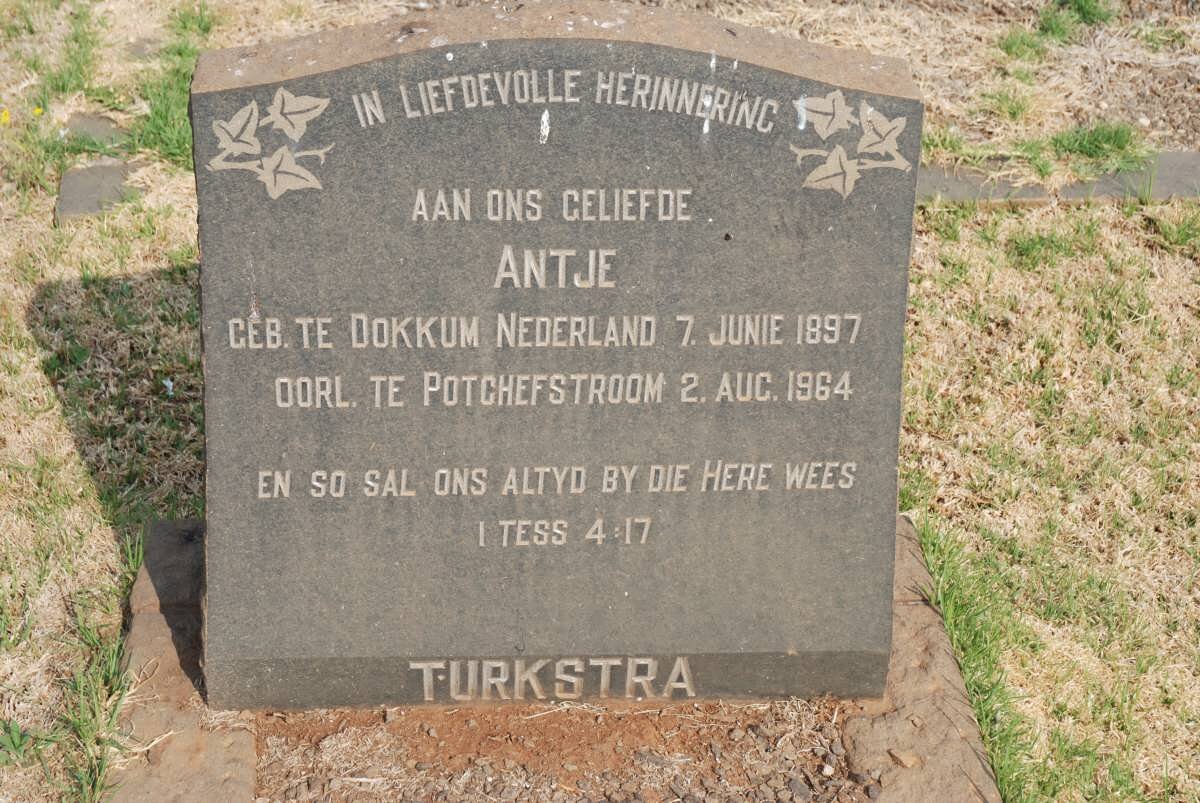 TURKSTRA Antje 1897-1964