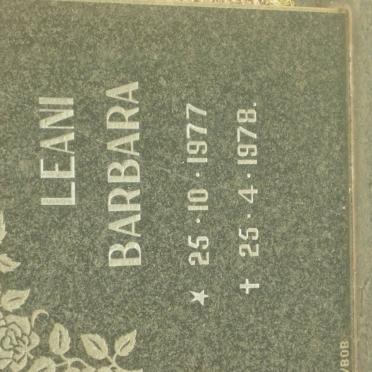 THEUNISSEN Leani Barbara 1977-1978