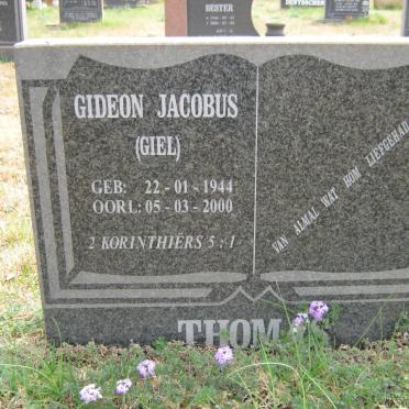THOMAS Gideon Jacobus 1944-2000