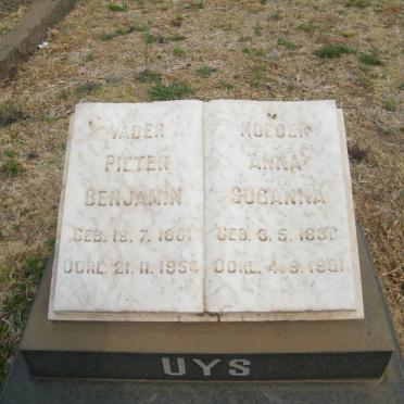 UYS Pieter Benjamin 1881-1954 &amp; Anna Susanna 1886-1981