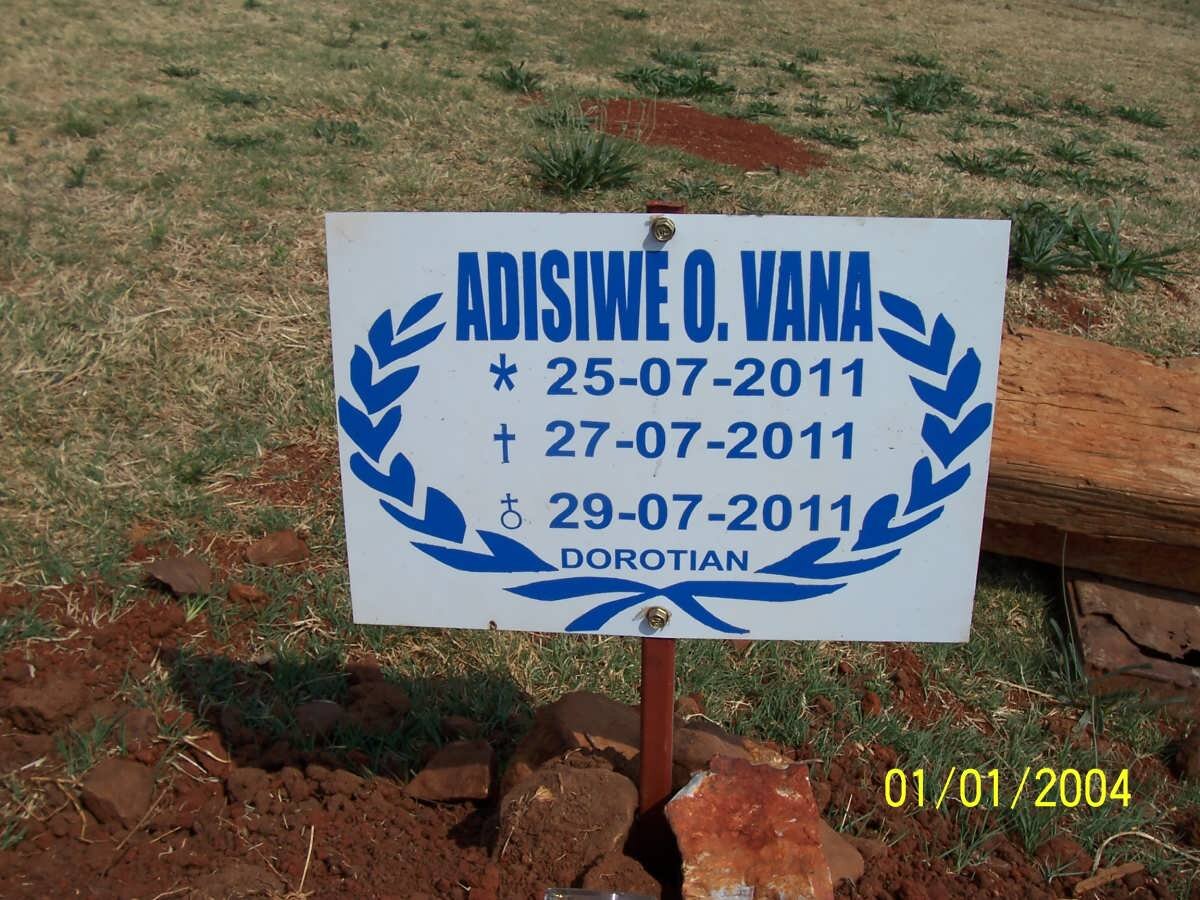 VANA Adisiwe O. 2011-2011
