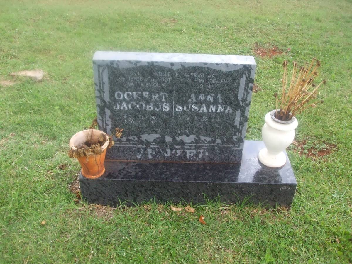 VENTER Ockert Jacobus 1927-200? &amp; Anna Susanna 19??-