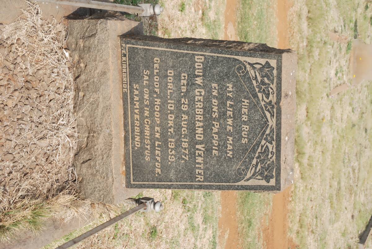 VENTER Douw Gerbrand 1877-1939