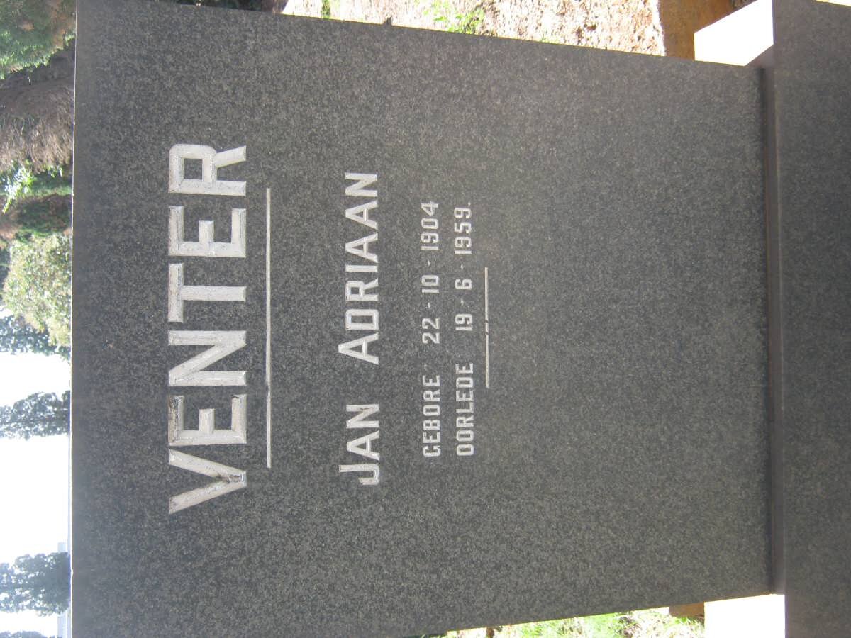 VENTER Jan Adriaan 1904-1959