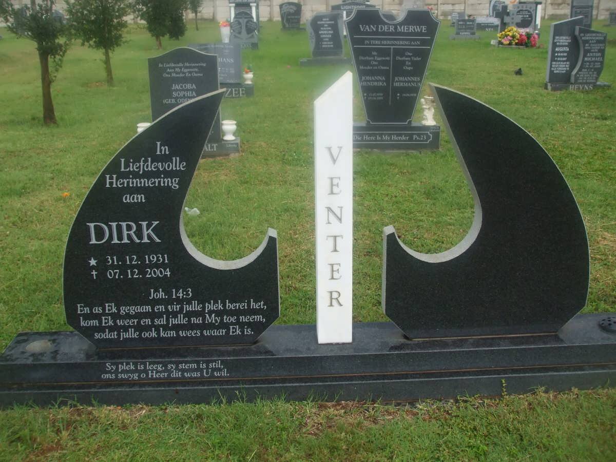 VENTER Dirk 1931-2004