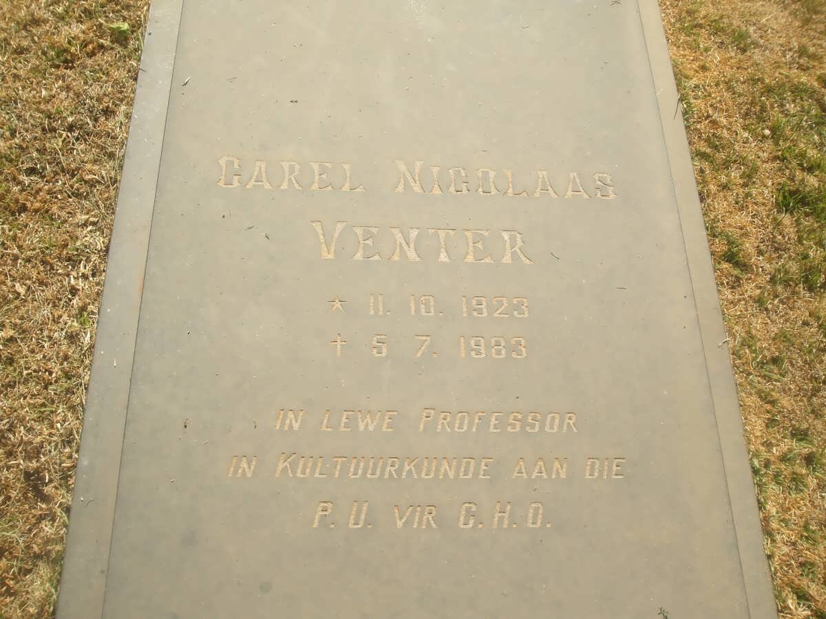 VENTER Carel Nicolaas 1923-1983