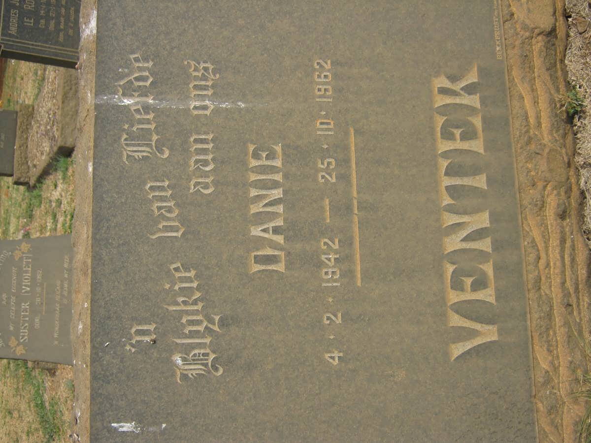 VENTER Danie 1942-1962