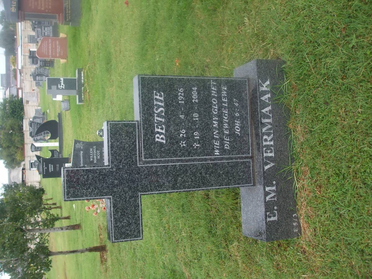 VERMAAK E.M. 1926-2004