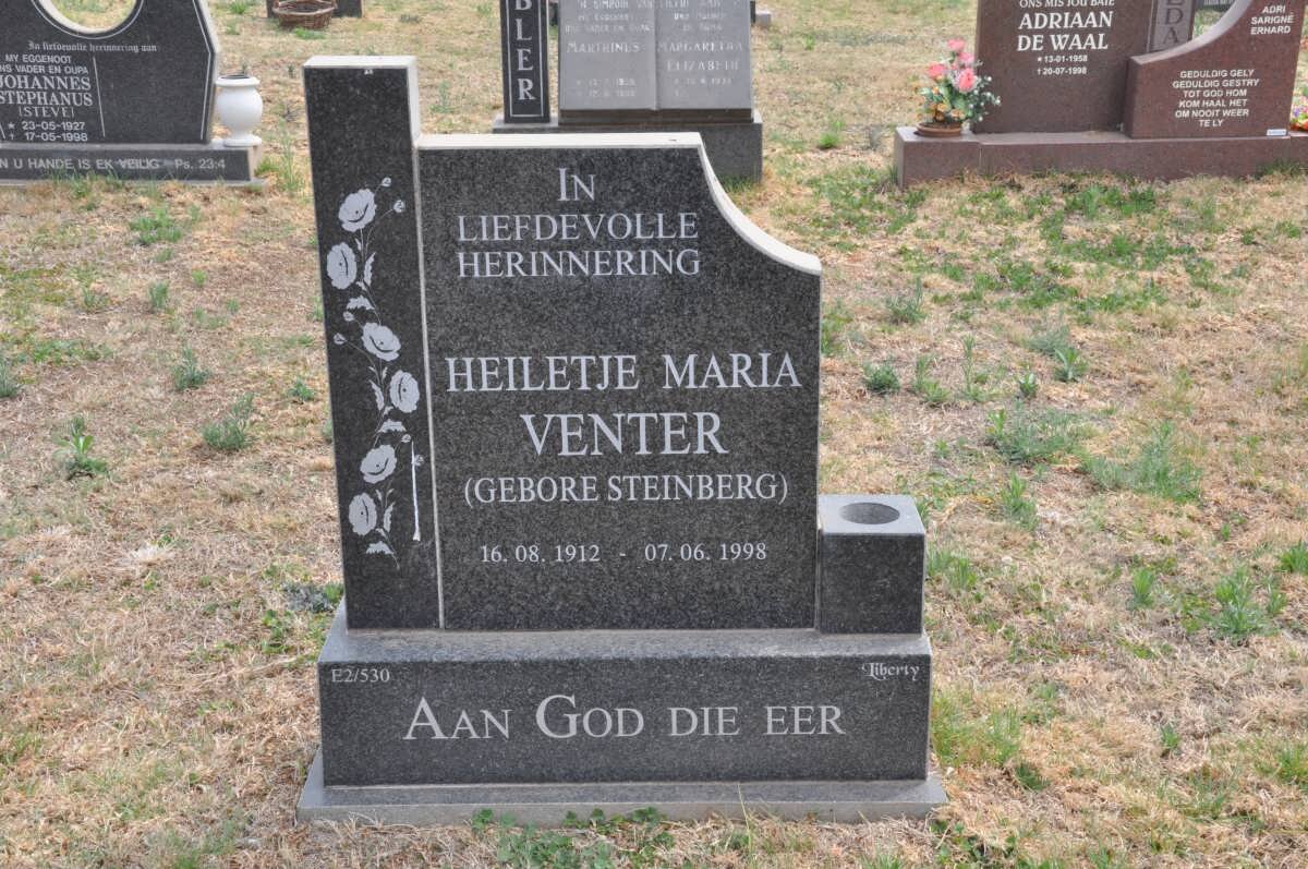 VENTER Heiletje Maria nee  STEINBERG 1912-1998