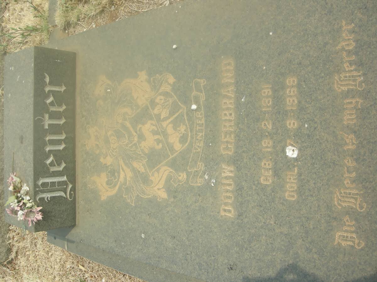 VENTER Douw Gerbrand 1891-1968