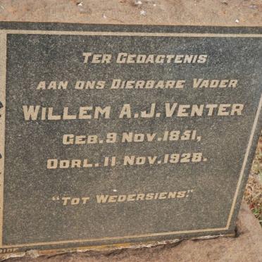 VENTER Willem A.J. 1851-1928