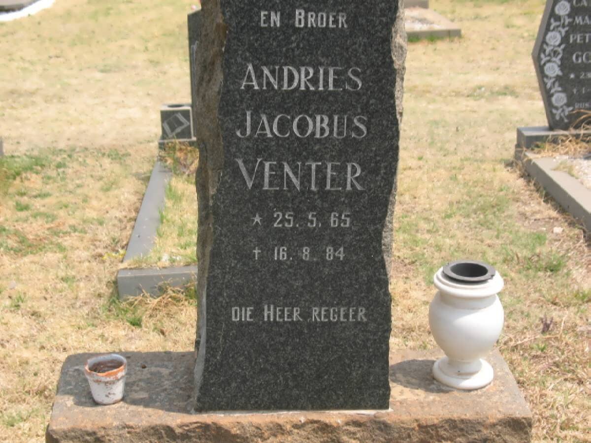VENTER Andries Jacobus 1965-1984