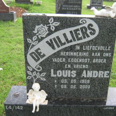 VILLIERS Louis Andre, de 1958-2003
