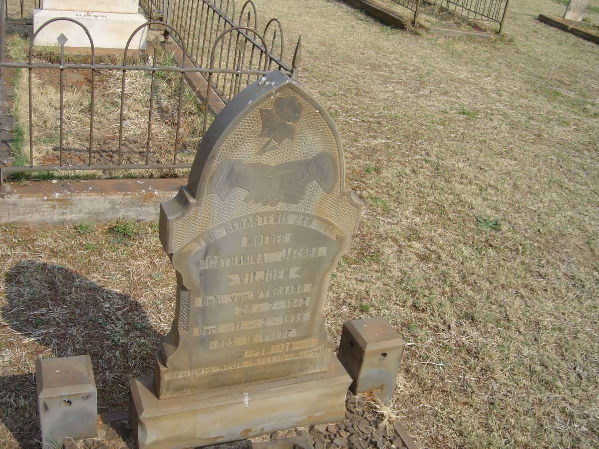 VILJOEN Catharina Jacoba nee VAN WYNGAARD 1843-1939