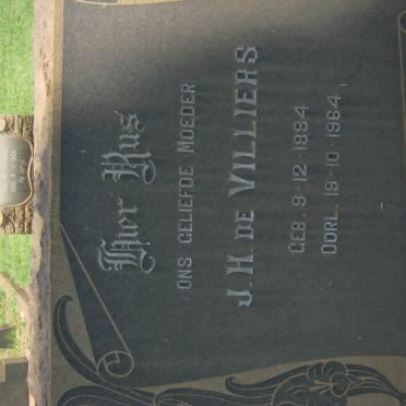 VILLIERS J.H., de 1884-1964