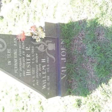 VILJOEN Willem H. 1911-1997 &amp; Hester R. 1907-1988