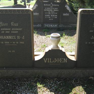 VILJOEN Johannes H.J. 1888-1962 &amp; Johanna 1890-1970