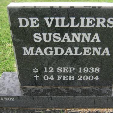 VILLIERS Susanna Magdalena, de 1938-2004