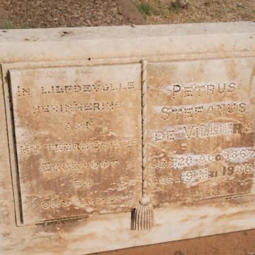 VILLIERS Petrus Stefanus, de 1867-1936