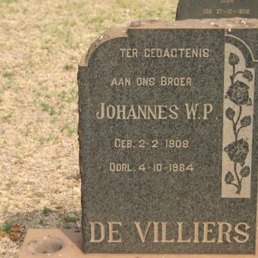 VILLIERS Johannes W.P., de 1908-1964