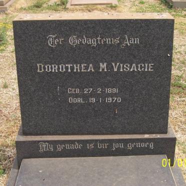 VISAGIE Dorothea M. 1891-1970