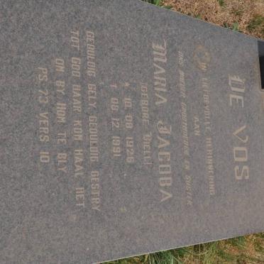VOS Maria Jacoba, de nee BIELL 1926-1991