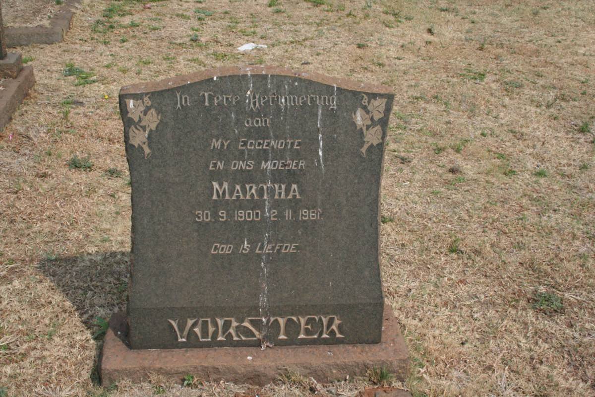 VORSTER Martha 1900-1961