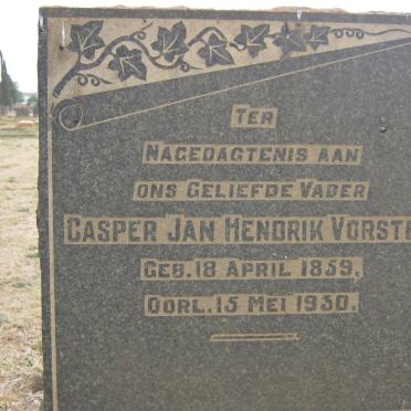 VORSTER Casper Jan Hendrik 1859-1930