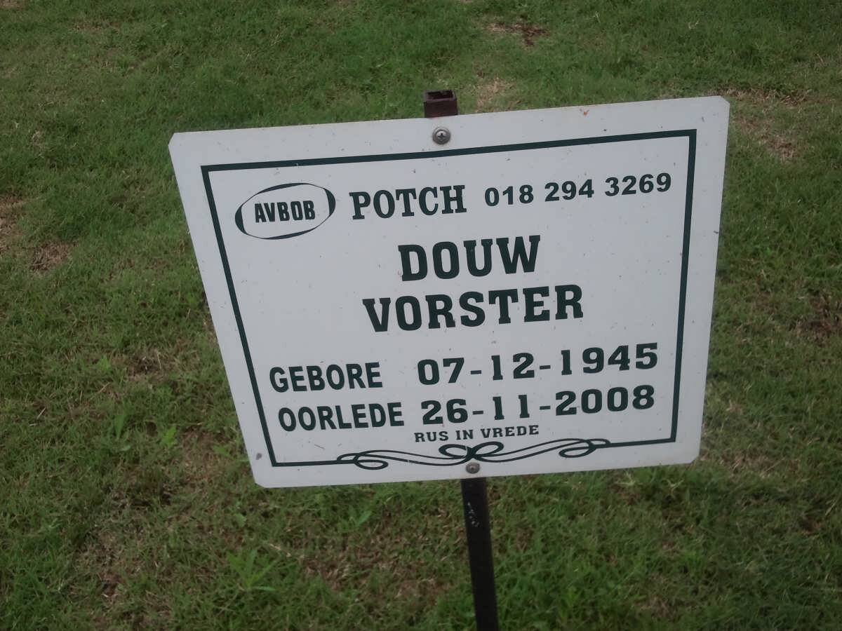 VORSTER Douw 1945-2008