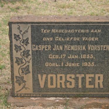 VORSTER Casper Jan Hendrik 1853-1935