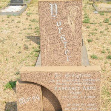 VORSTER Margaret Anne nee HARMS 1918-1969