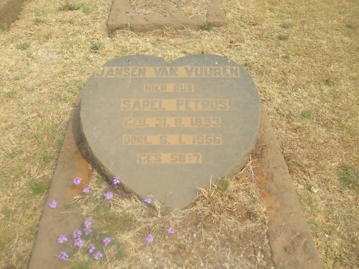 VUUREN Sarel Petrus, Jansen van 1893-1956