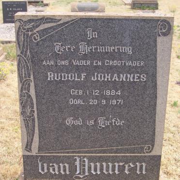 VUUREN Rudolf Johannes, van 1884-1971