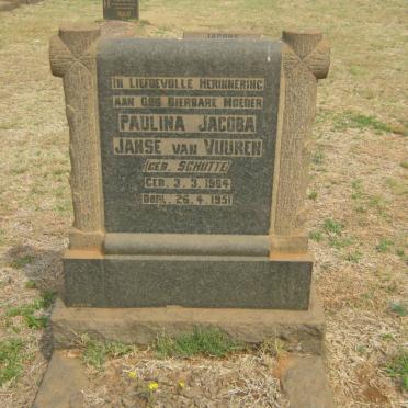 VUUREN Paulina Jacoba, Janse van nee SCHUTTE 1904-1951