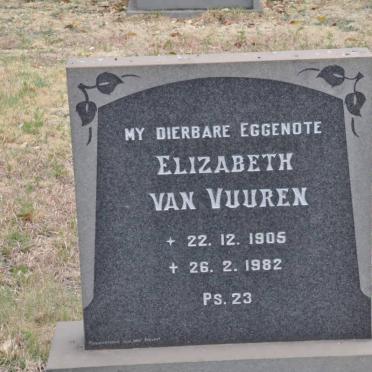 VUUREN Elizabeth, van 1905-1982
