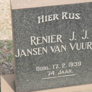 VUUREN Renier J.J., Jansen van -1939