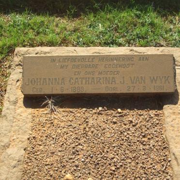 WYK Johanna Catharina J., van 1889-1961